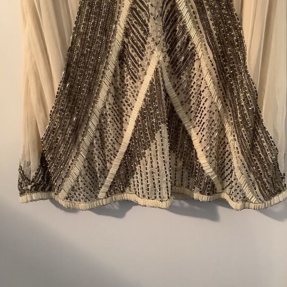 #125 THE JETSET DIARIES the nude beaded mini dress - Picture 12 of 13